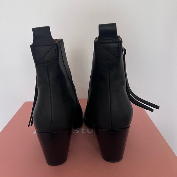 Acne Studios Pistol Black Leather Boots Size 37, worn 1x - Picture 4 of 7